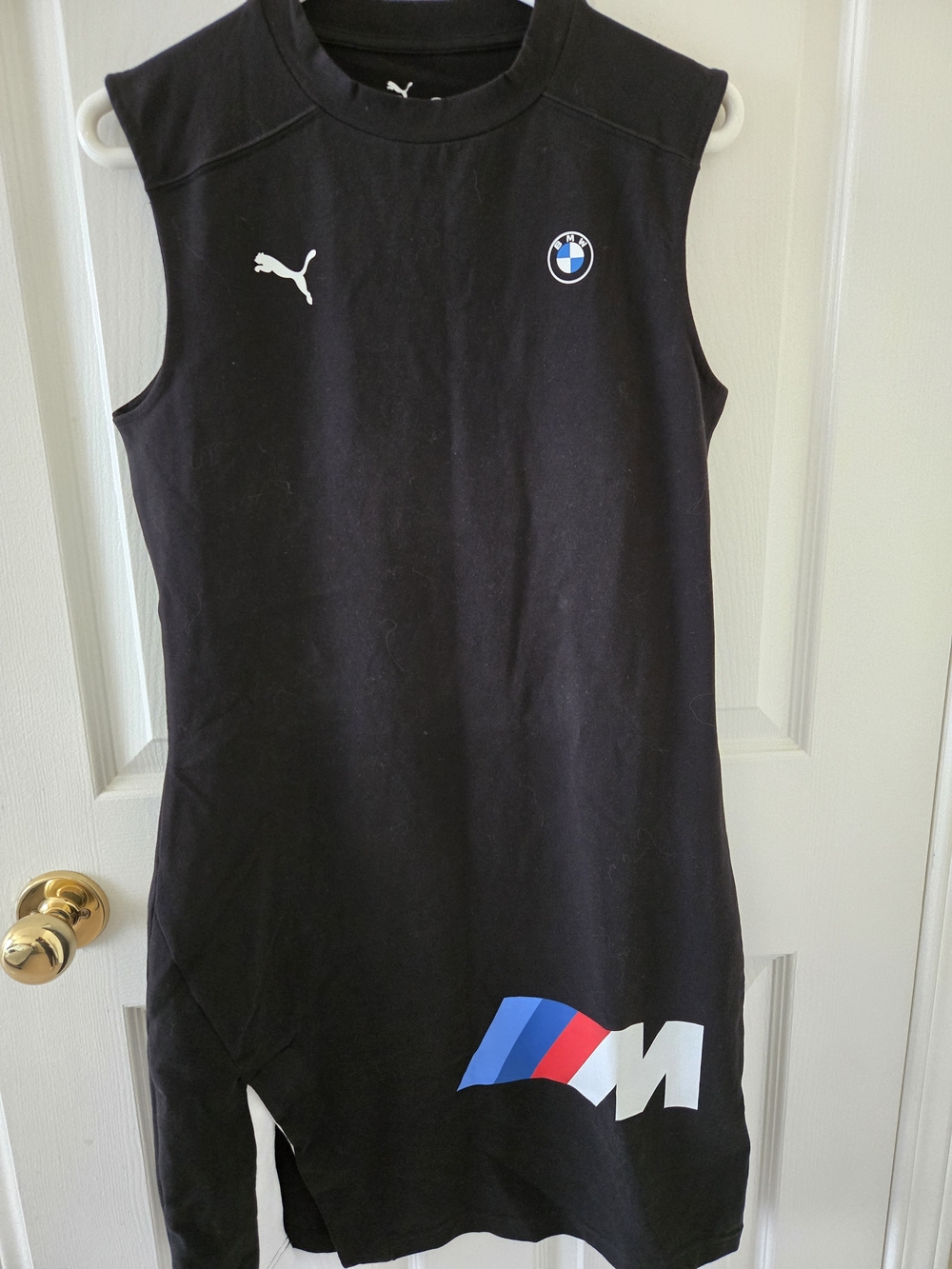 Puma x BMW Motorsport Black Sleeveless Logo Dress